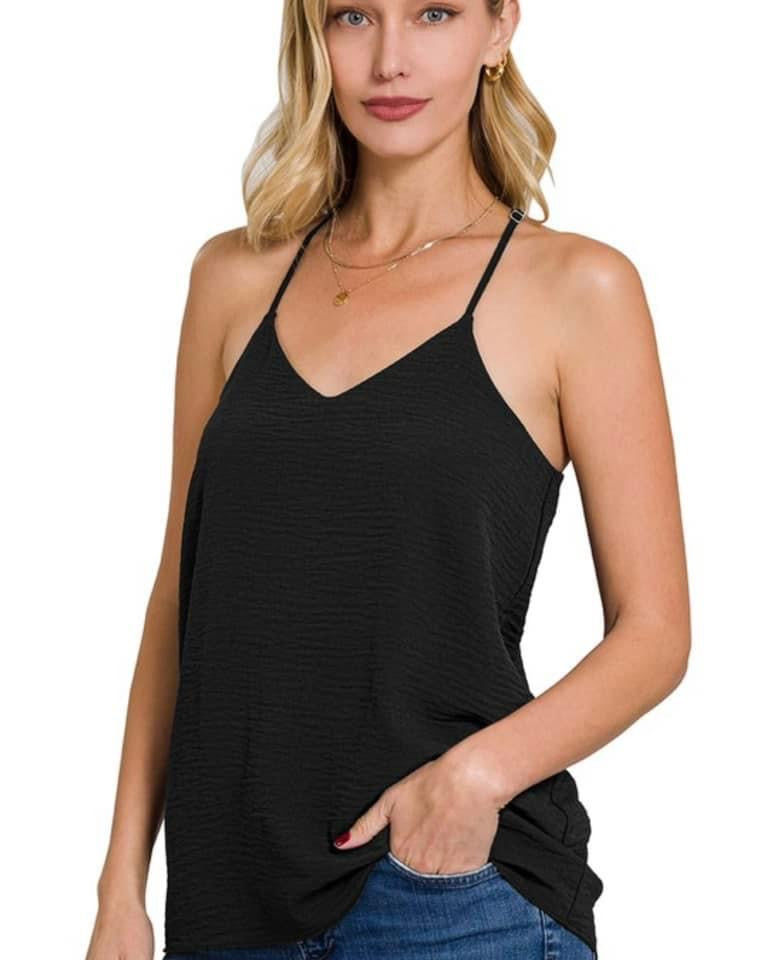 Woven Airflow Adjustable Cami