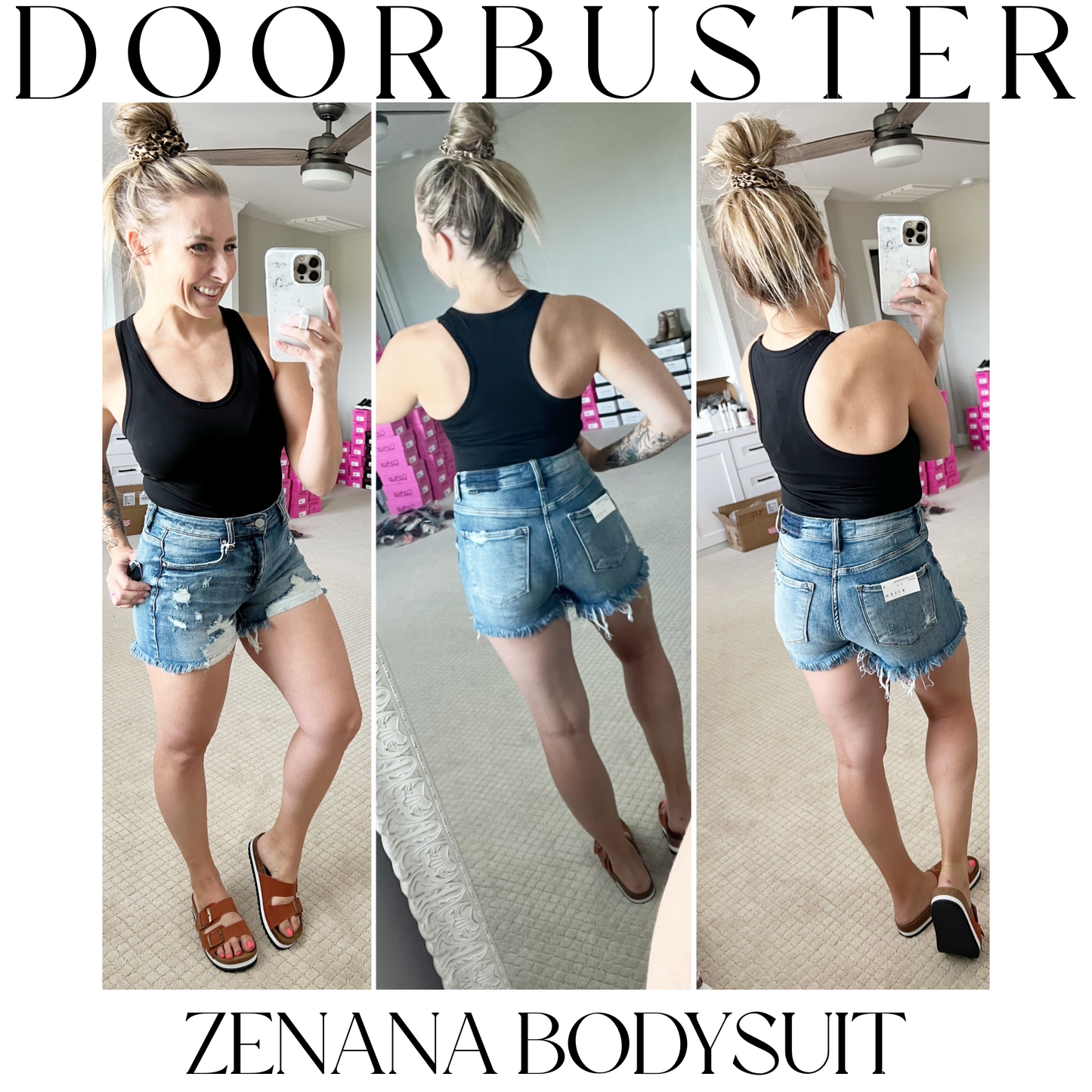 ZENANA Racerback Bodysuit