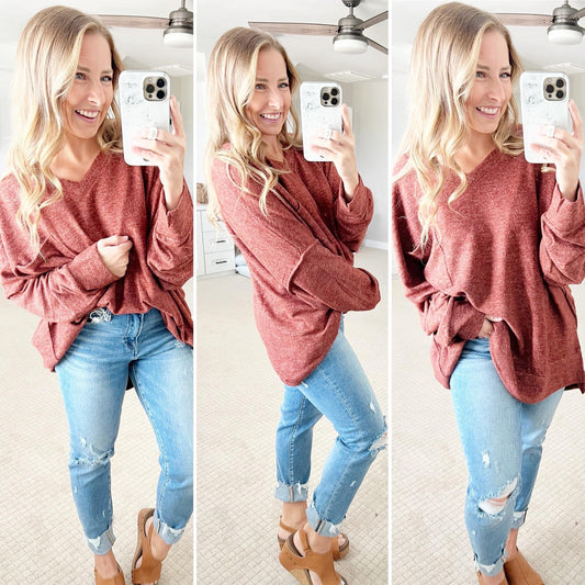 V-Neck Basic Babe Sweater