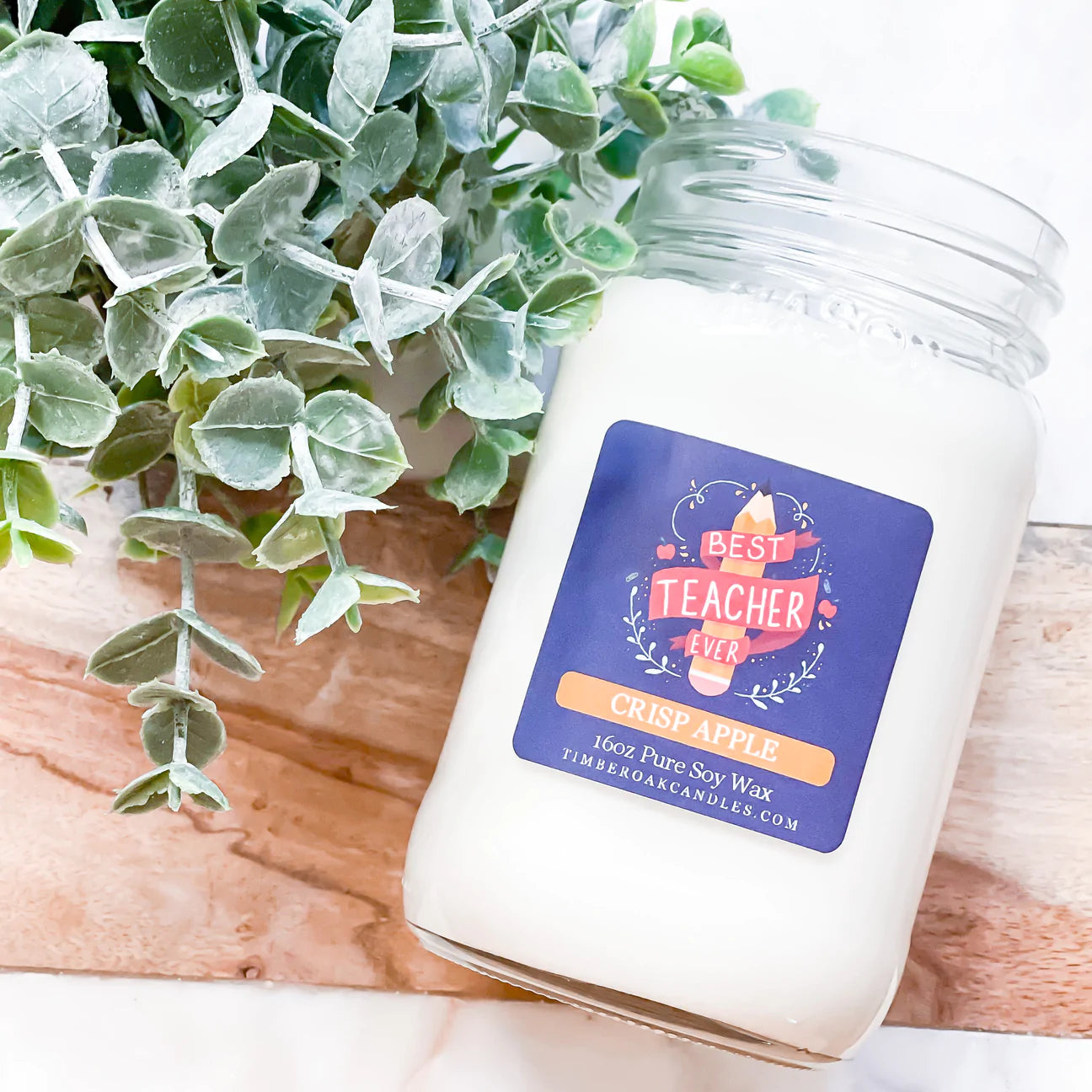 TimberOak 16oz Soy Candle Masons